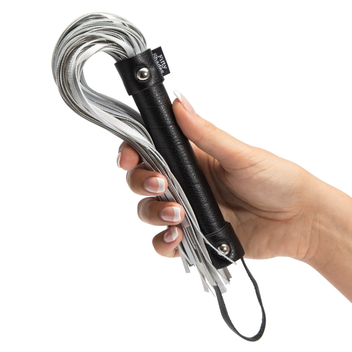 Fifty Shades of Grey Please Sir Flogger – Metallic Silver Fronds, Easy-Grip Handle Flogger > Bondage Gear > Whips & Floggers