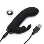 Fifty Shades of Grey Greedy Girl Rechargeable Mini Silicone Rabbit Vibrator 6.5 Inches > Vibrators > Ladies > Rabbit