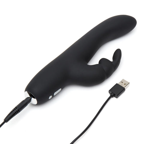 Fifty Shades of Grey Greedy Girl Rechargeable Slimline Rabbit Vibrator with 12 Vibration Modes > Vibrators > Ladies > Rabbit