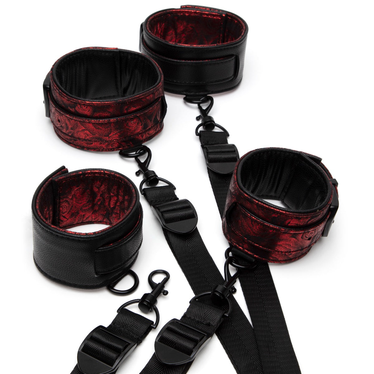 Fifty Shades of Grey Sweet Anticipation Adjustable Under Mattress Restraint Set > Bondage Gear > Bed Restraints