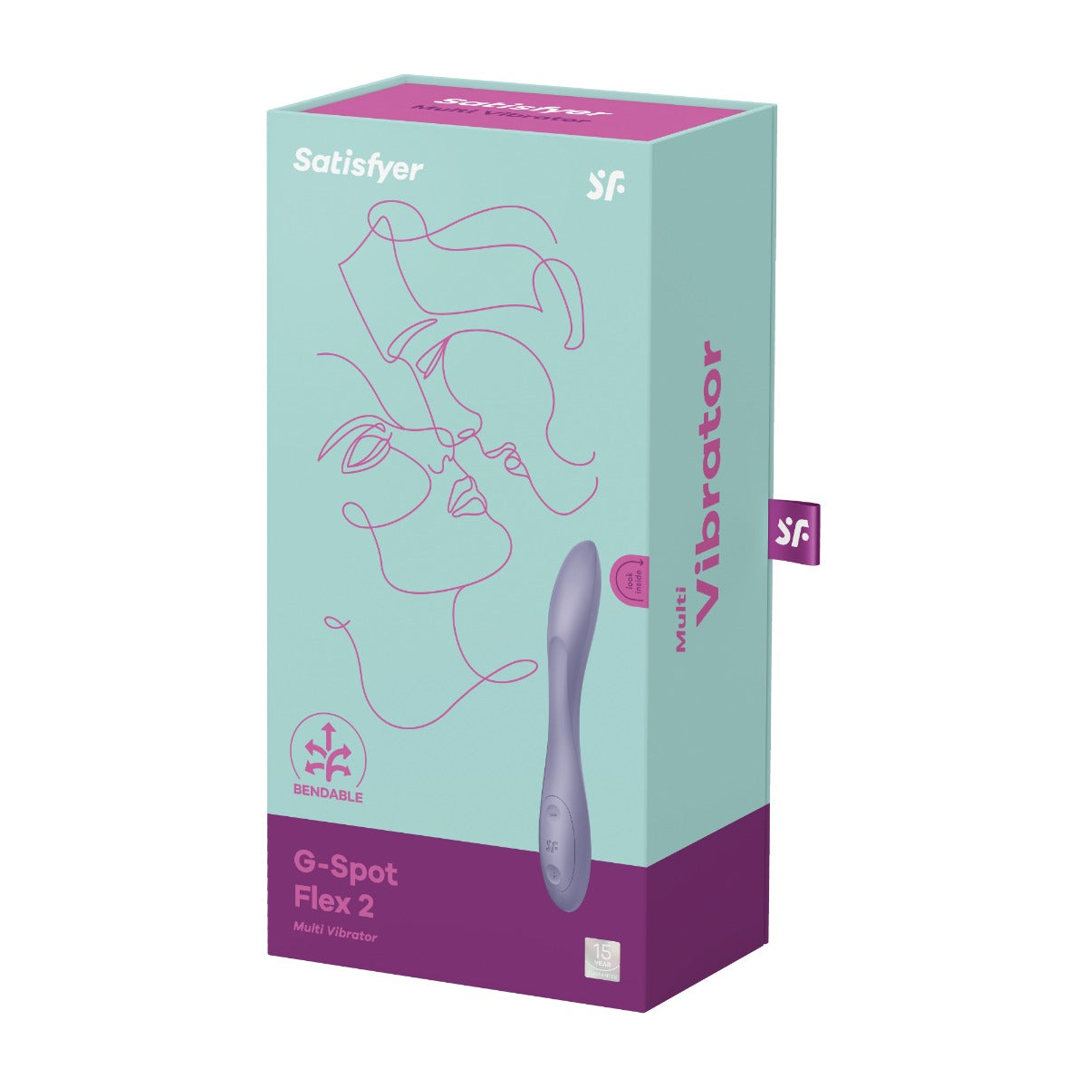 Satisfyer G-Spot Flex 2 Vibrator – Flexible Design 8.5 Inches G-Spot Vibrator > Sex Toys For Ladies > G-Spot Vibrators