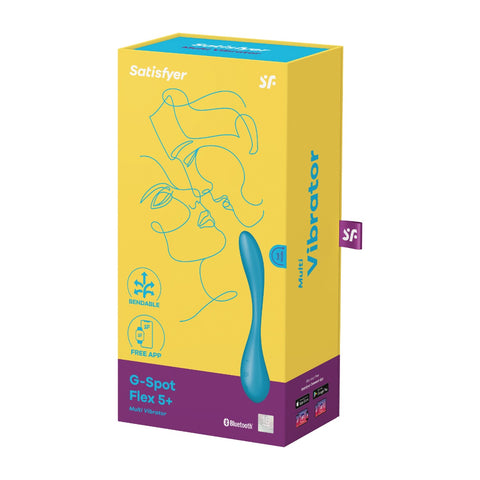 Satisfyer G-Spot Flex 5+ Rechargeable Silicone Multivibrator with Flexible Neck Vibrator Default Title > Vibrators > G-Spot