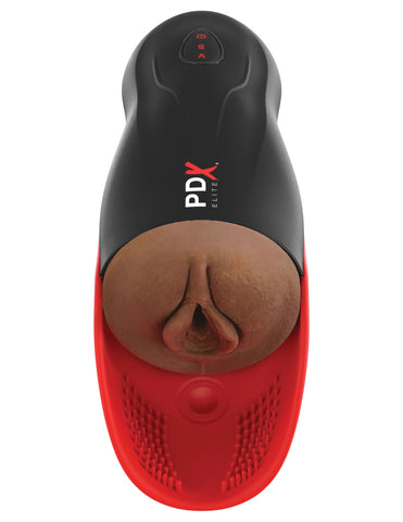 PDX Elite Fuck-O-Matic 2 – Pulsation and Suction Male Masturbation Stroker Brown > Sex Toys For Men > Masturbators > Vibrating