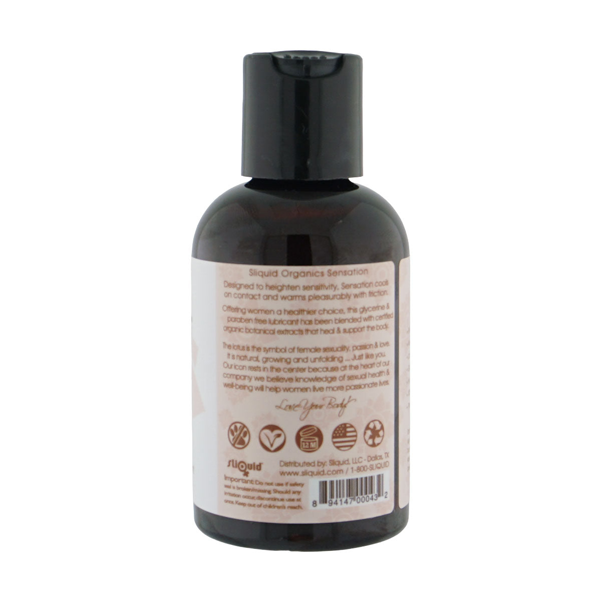 Sliquid Organics Sensations (125ml) – Organic Stimulating Lubricant > Lube > Water Based