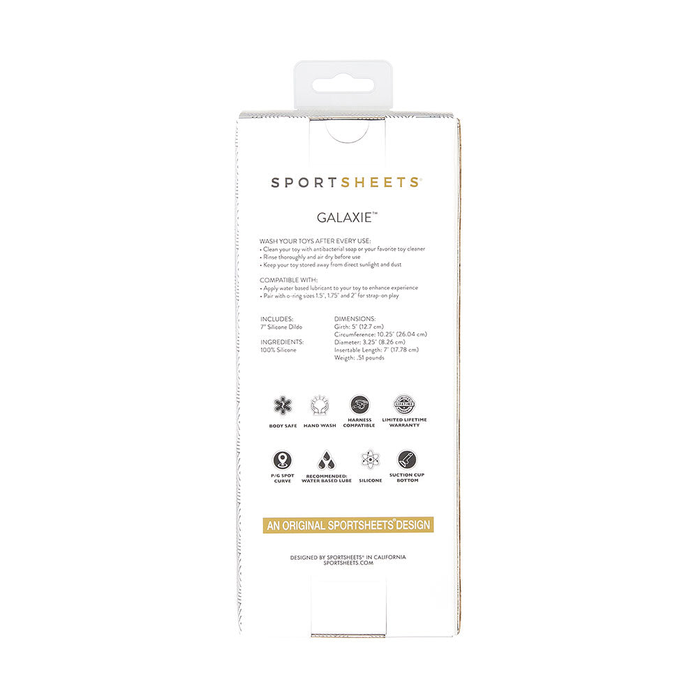 Sportsheets Merge Collection Galaxie 7-Inch Solid Silicone Dildo with Suction Cup > Dildos > Neutral Dildos