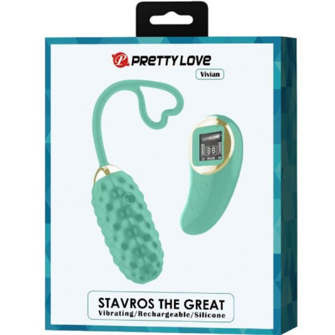 Pretty Love Vivan Remote Control Egg Vibrator Turquoise BULLETS