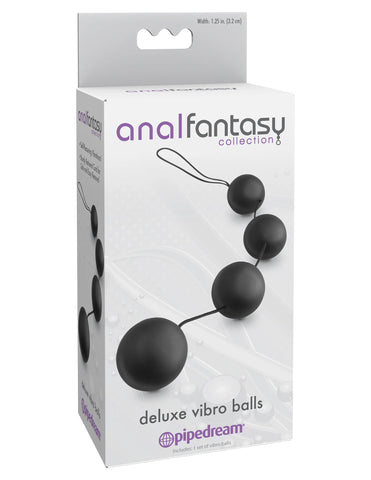 Anal Fantasy Collection Deluxe Vibro Balls – 1.25 Inch Weighted Vibrating Balls > Anal Range > Anal Beads
