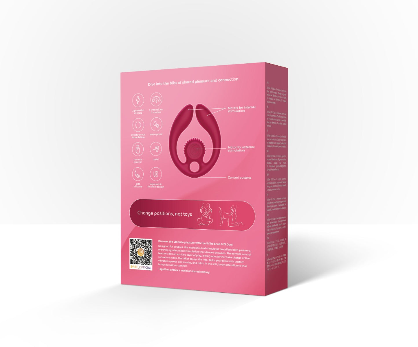 SVibe Snail GIZI Duo Couples Stimulator – Dual Vibration Ergonomic Couples Stimulator > Sex Toys > Couples Toys