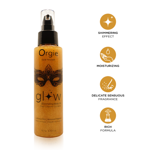 Orgie Glow Shimmering Body Oil 110ml – Lightweight Moisturizing Oil > Essentials > Bath & Body