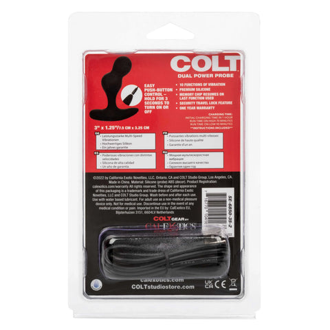 Colt Dual Power Probe – Rechargeable Bulbous Vibrator with 10 Functions > Anal Range > Prostate Plugs