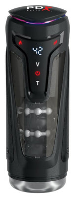PDX Elite Moto-Bator Pro – USB Rechargeable Auto Stroker with Thrusting, Vibration, and Warming Functions > Sex Toys For Men > Masturbators Premium