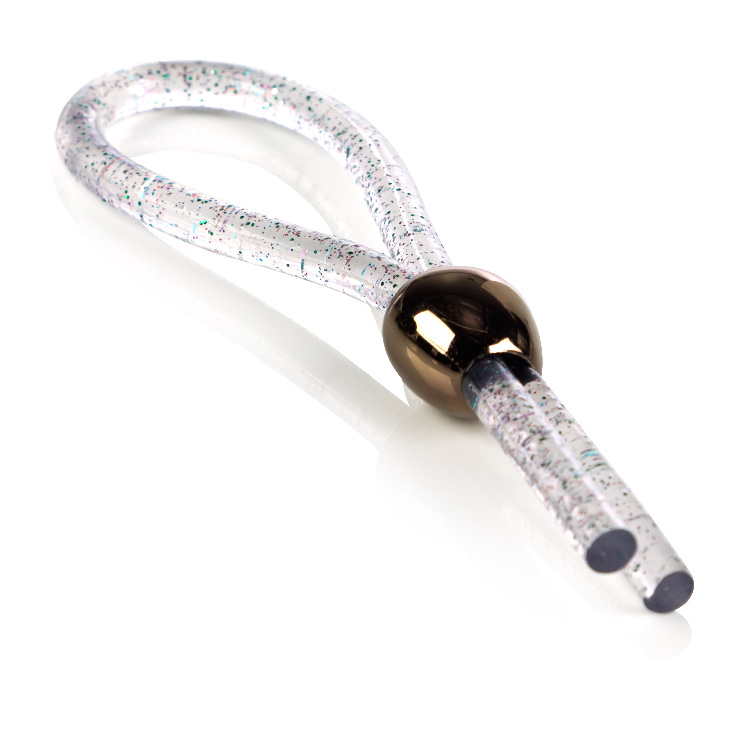 Adjustable Loop Enhancer – Clear Glitter Erection Enhancement Sleeve