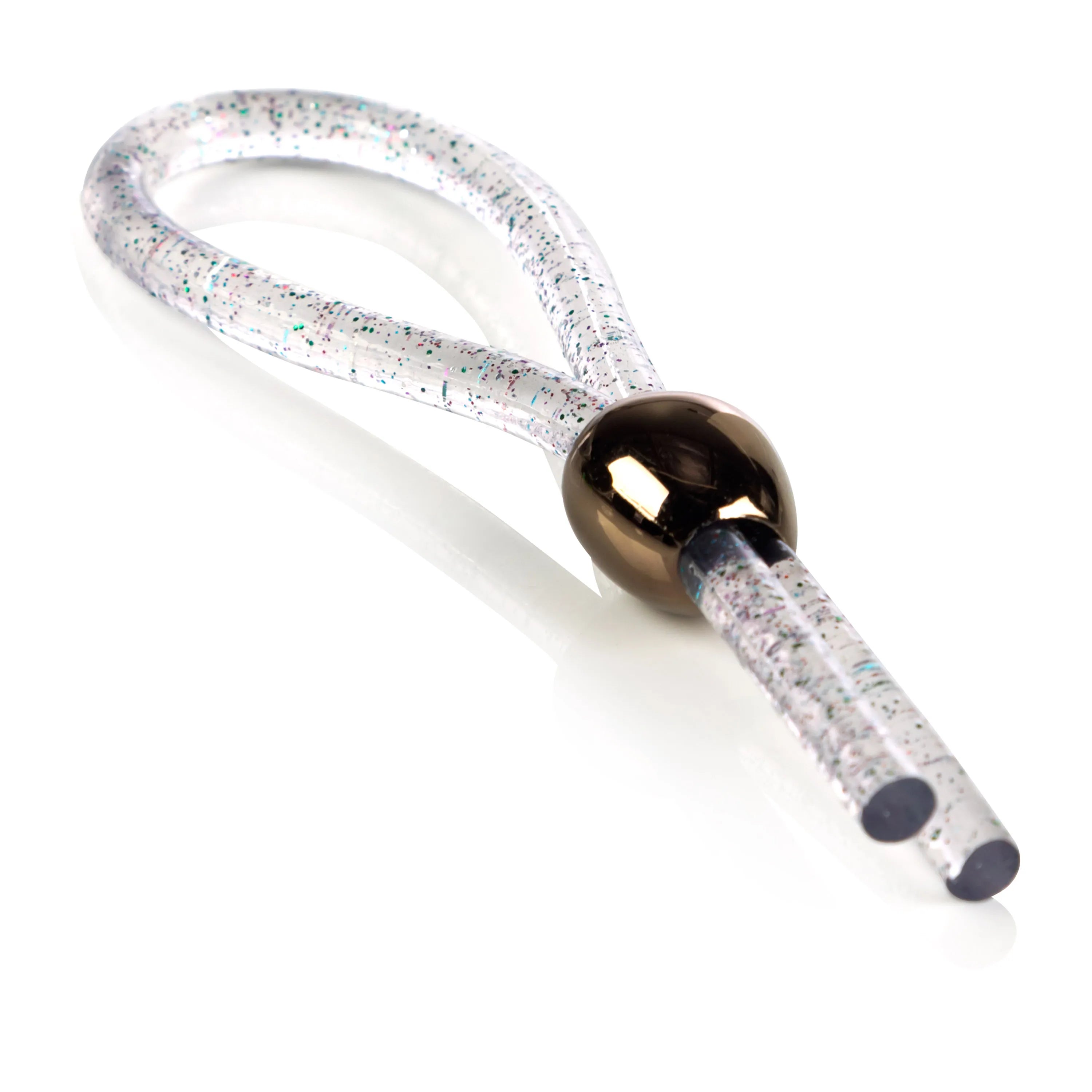 Adjustable Loop Enhancer – Clear Glitter Erection Enhancement Sleeve > Cock Ring > Adjustable