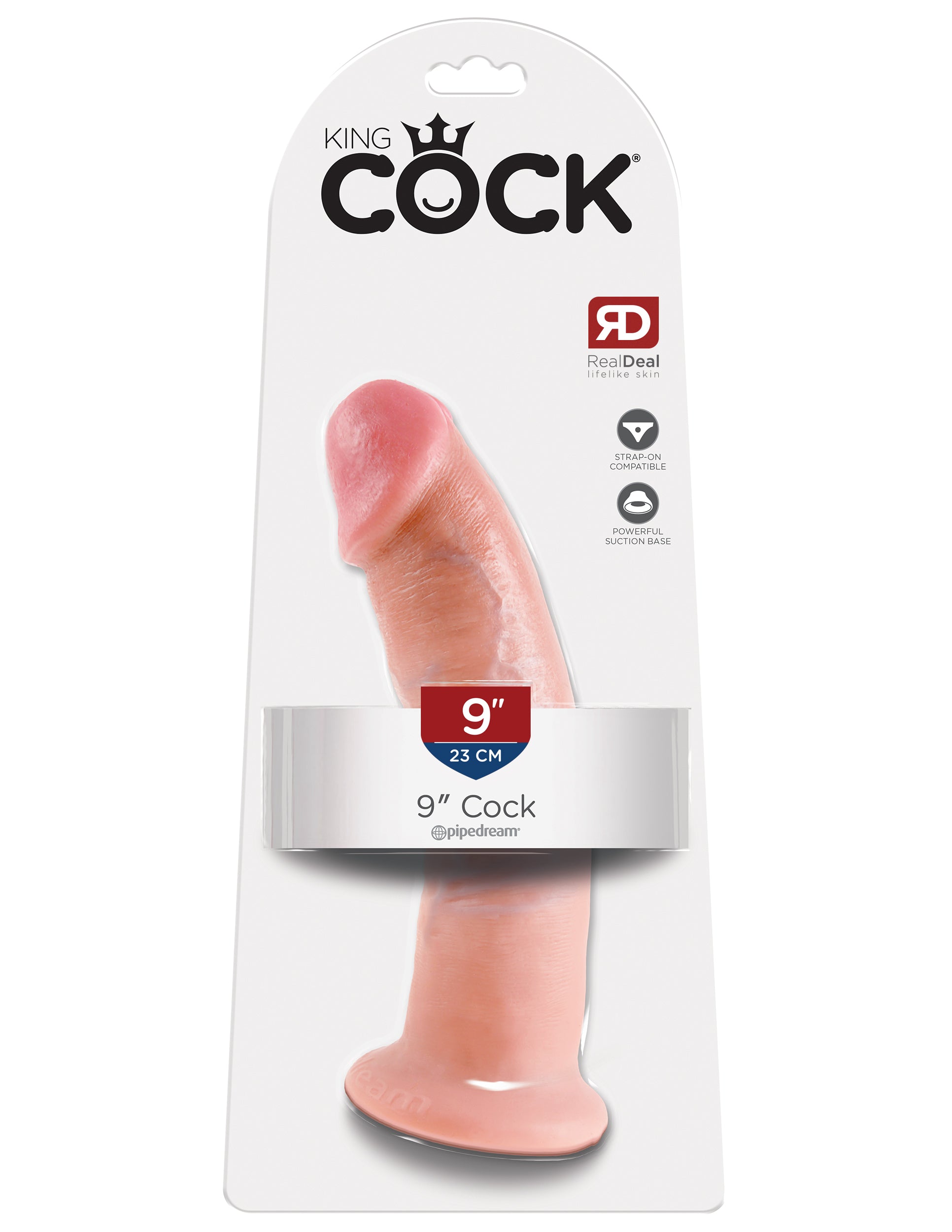 King Cock 9 Inch Realistic Silicone Dildo > Dildos > Large Dildos