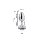 Toosh Heart Gem Metal Butt Plug > Anal Range > Jewel Butt Plugs