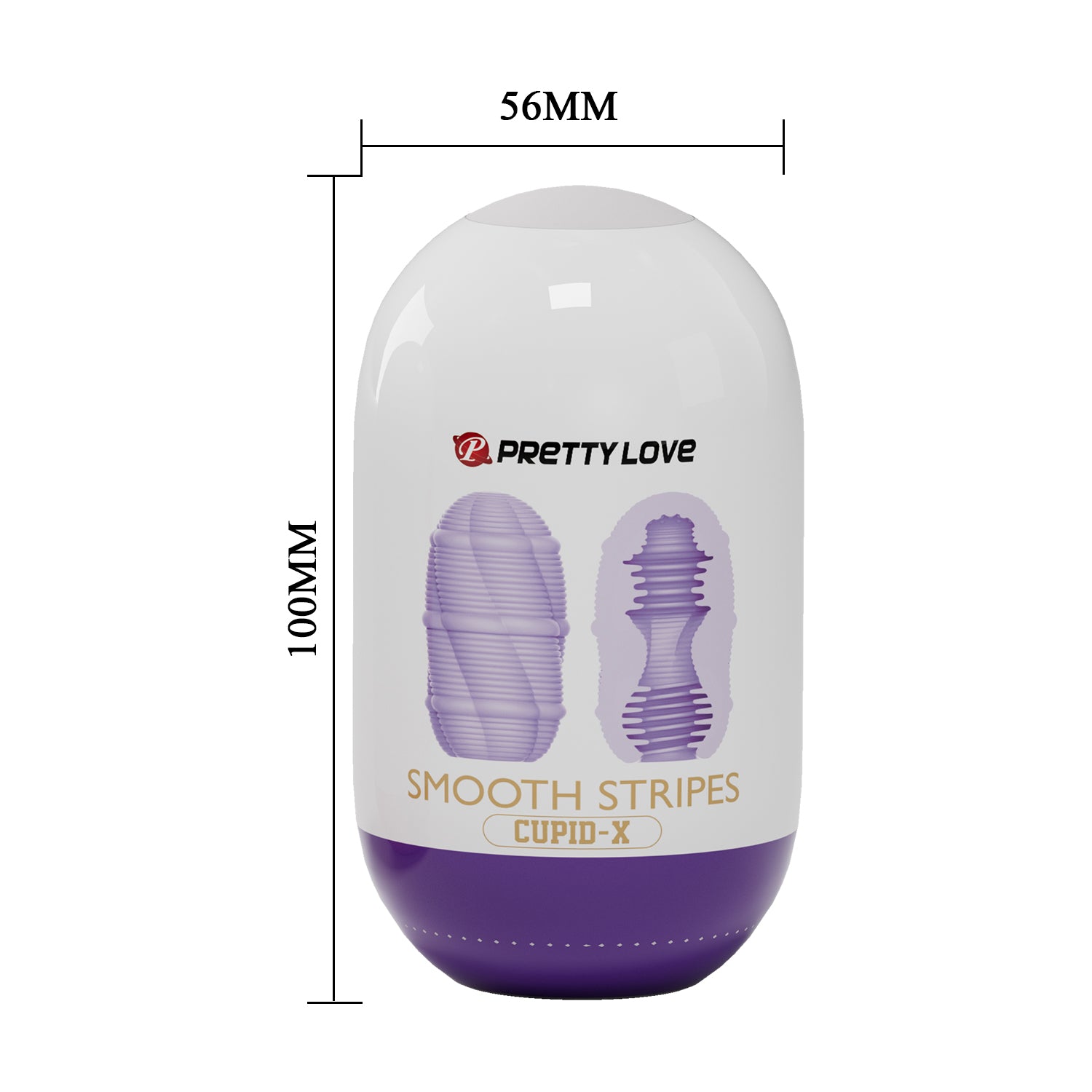 Pretty Love Cupid X Smooth Stripes – Textured Masturbator > Sex Toys For Men > Masturbators Cup