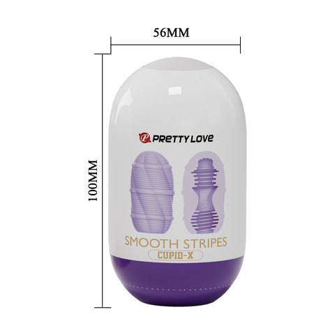 Pretty Love Cupid X Smooth Stripes – Textured Masturbator > Sex Toys For Men > Masturbators Cup