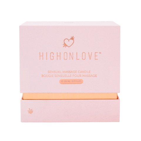 High On Love Sensual Massage Candle – Soy-Based with Cannabis Seed and Coconut Oil 250ml > Candles > Massage