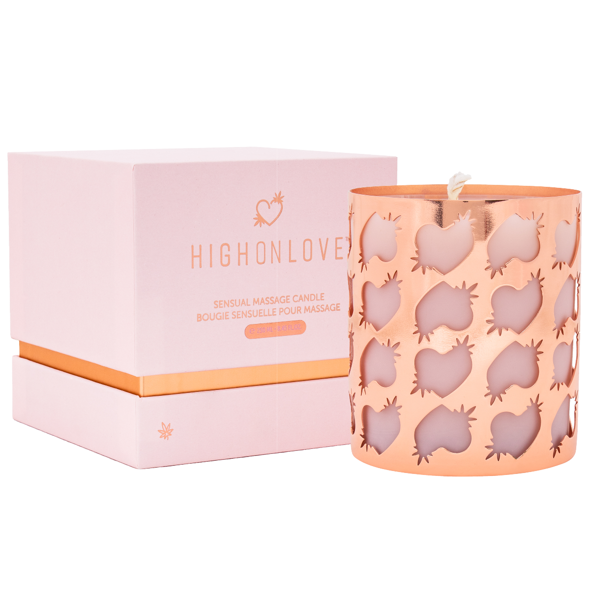 High On Love Sensual Massage Candle – Soy-Based with Cannabis Seed and Coconut Oil 250ml Default Title > Candles > Massage