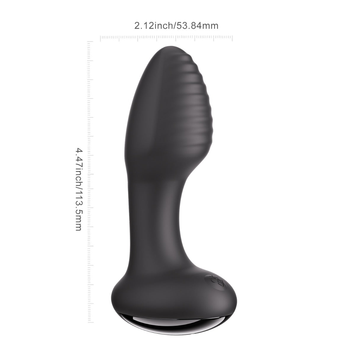 Honey Play Box Frenzy Rotating Rotating Tip Ribbed Textures Medium Size App Controlled Butt Plug > Anal Range > Vibrating Butt Plugs