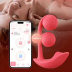 Honey Play Box Melody Twin Balls Clit and G Spot Vibrator – App Controlled Pressure Sensing Silicone Vibrator > Sex Toys For Ladies > G-Spot Vibrators