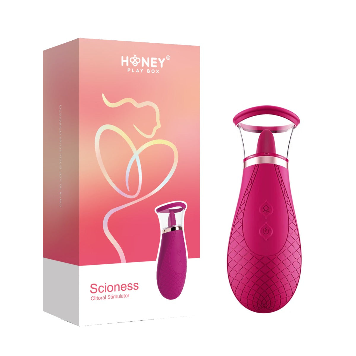 Scioness Clitoral Stimulator Tongue-Inspired Vibrator – Rechargeable Silicone Vibrator > Sex Toys For Ladies > Clitoral Vibrators and Stimulators
