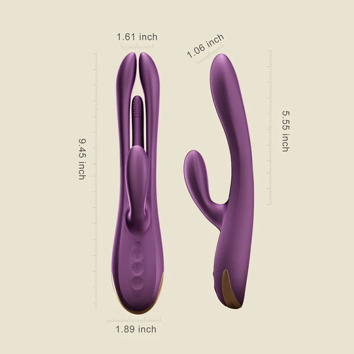 Terri 9.45 Inch App-Controlled Rabbit Vibrator Silicone Tapping > Vibrators > Ladies > Rabbit