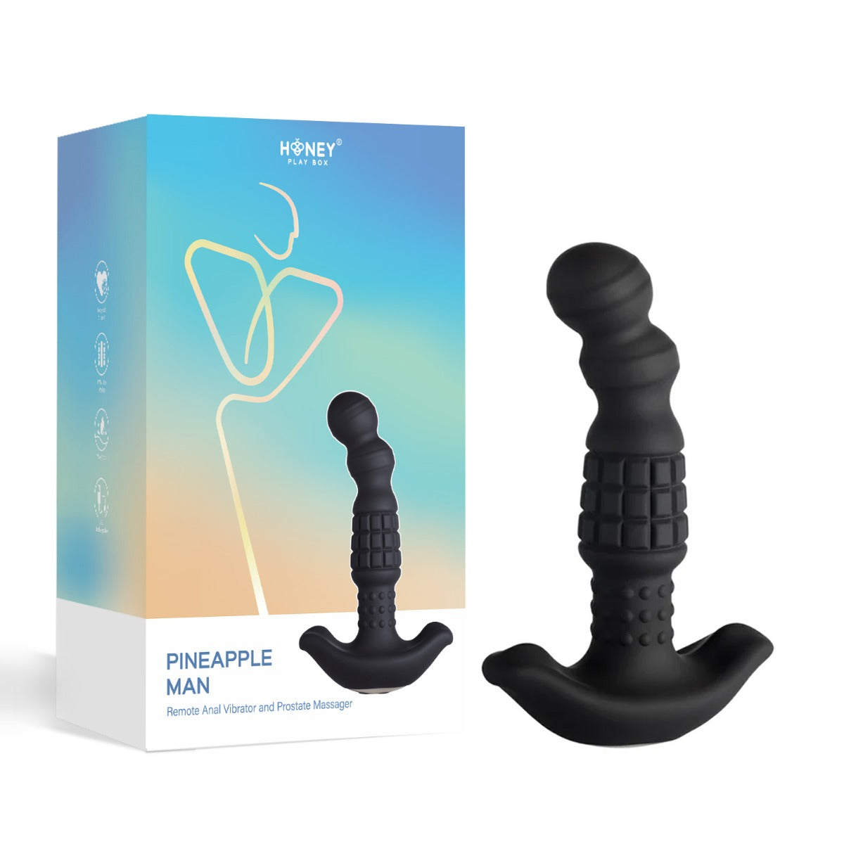 Honey Play Box Pineapple Man Rolling Bead Vibrating Girthy Prostate Massager Default Title > Anal Range > Prostate Plugs