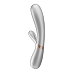 Satisfyer Hot Lover Silver Warming Dual-Stim Vibrator – App Controlled Waterproof Silicone > Sex Toys > Couples Toys