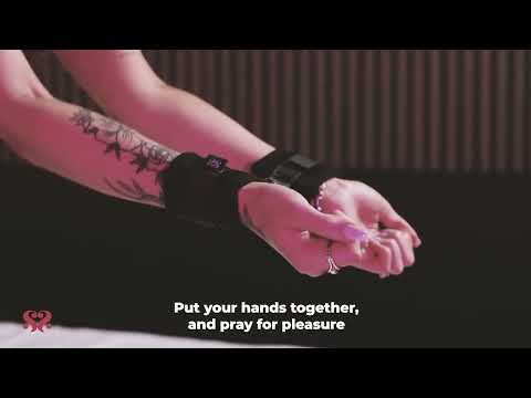 SEI MIO Sensually Secured Velvet Padded Wrist Restraints Handcuffs > Bondage Gear > Restraints