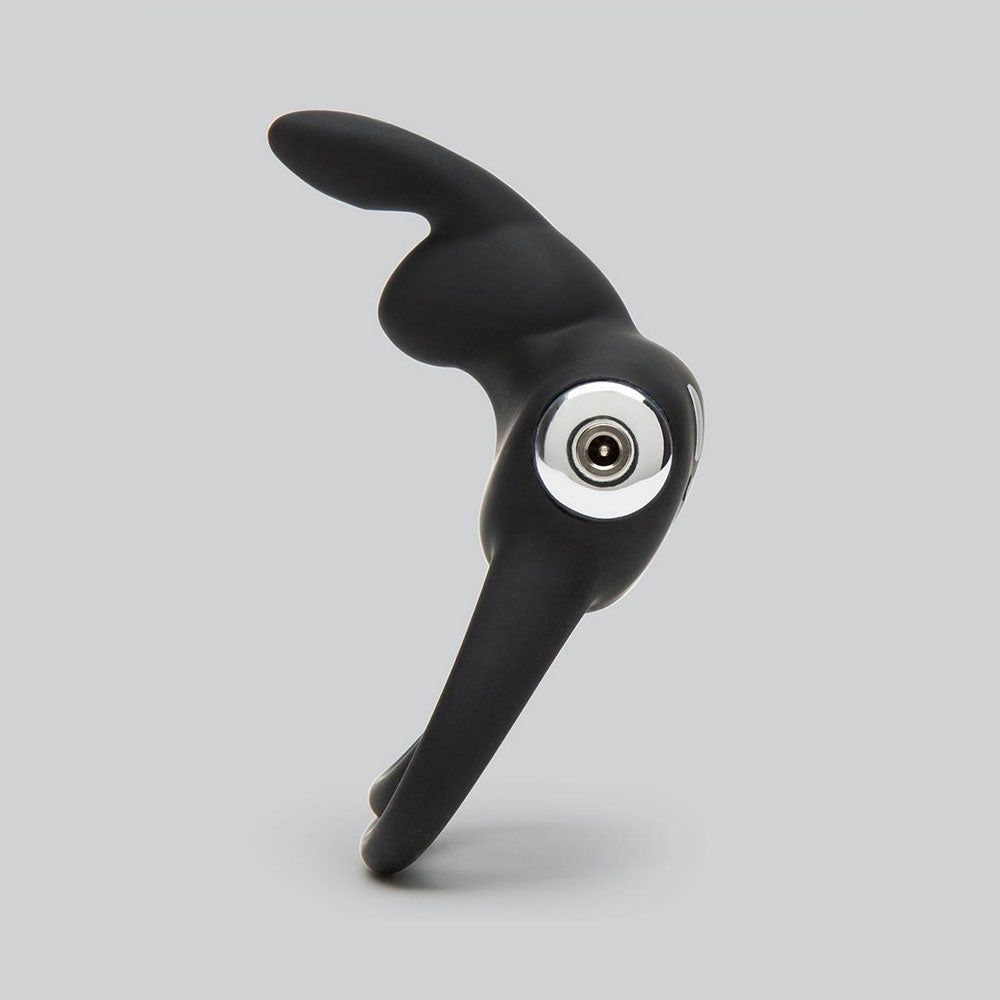 Happy Rabbit Couples Stimulating Rechargeable Silicone USB Vibrating Rabbit Love Ring > Cock Ring > Vibrating