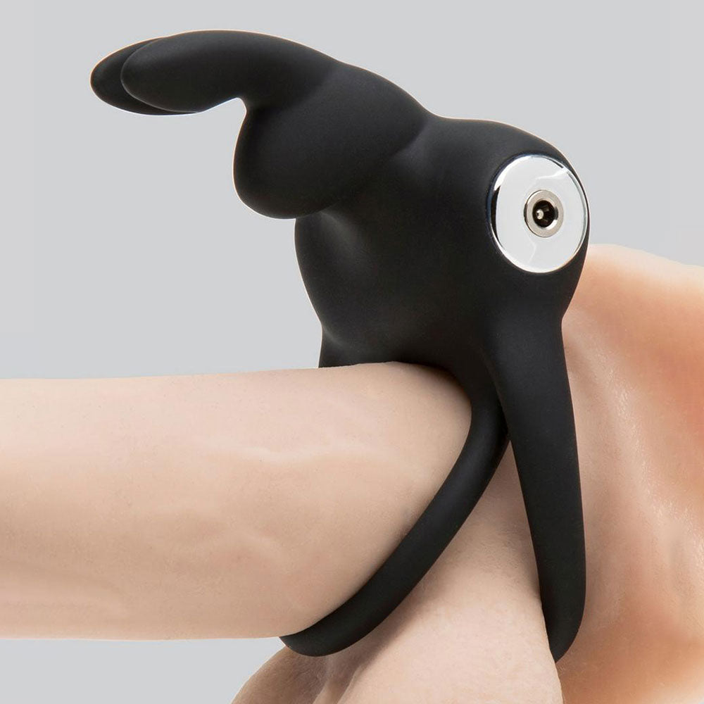 Happy Rabbit Couples Stimulating Rechargeable Silicone USB Vibrating Rabbit Love Ring > Cock Ring > Vibrating