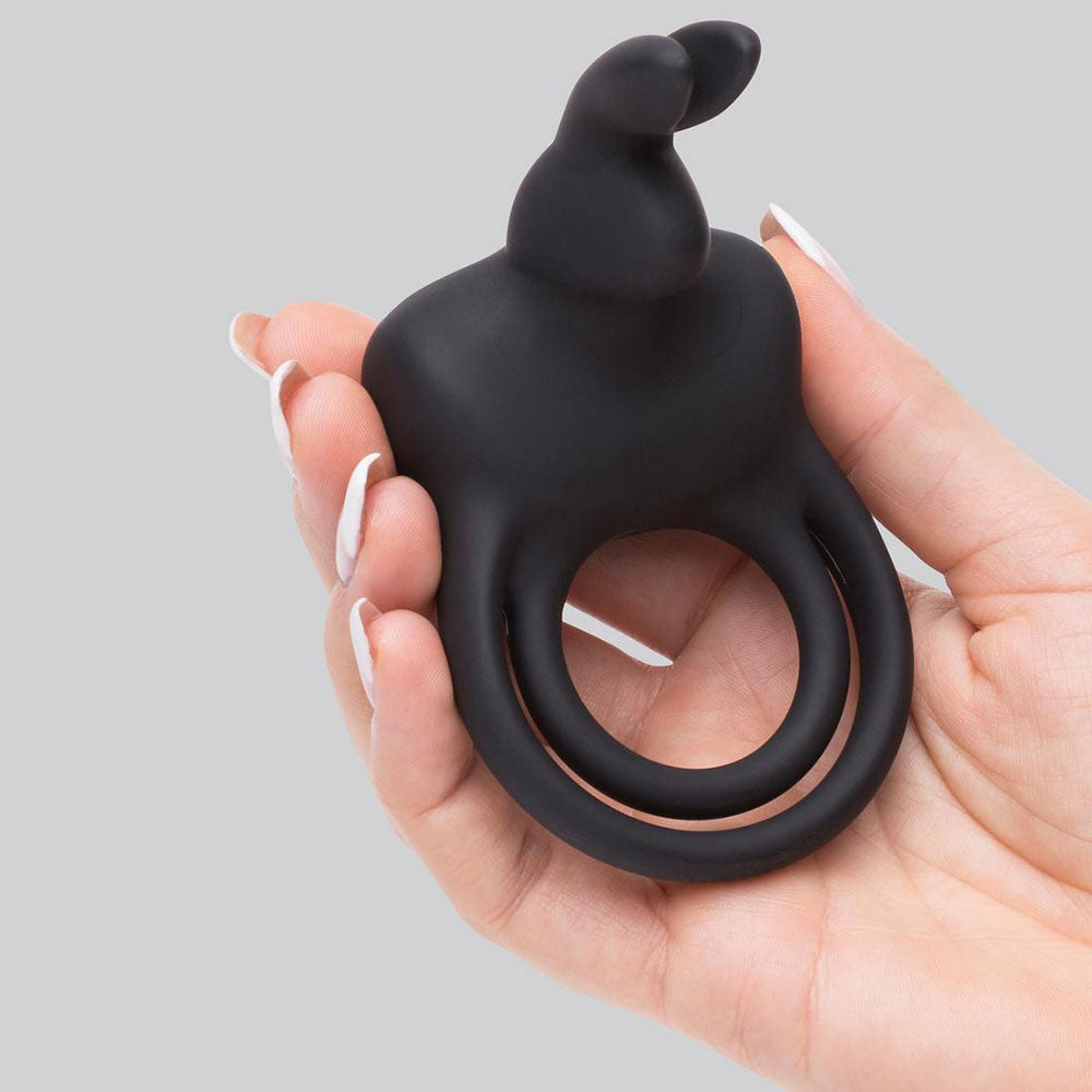 Happy Rabbit Couples Stimulating Rechargeable Silicone USB Vibrating Rabbit Love Ring > Cock Ring > Vibrating