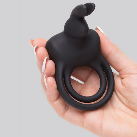 Happy Rabbit Couples Stimulating Rechargeable Silicone USB Vibrating Rabbit Love Ring > Cock Ring > Vibrating