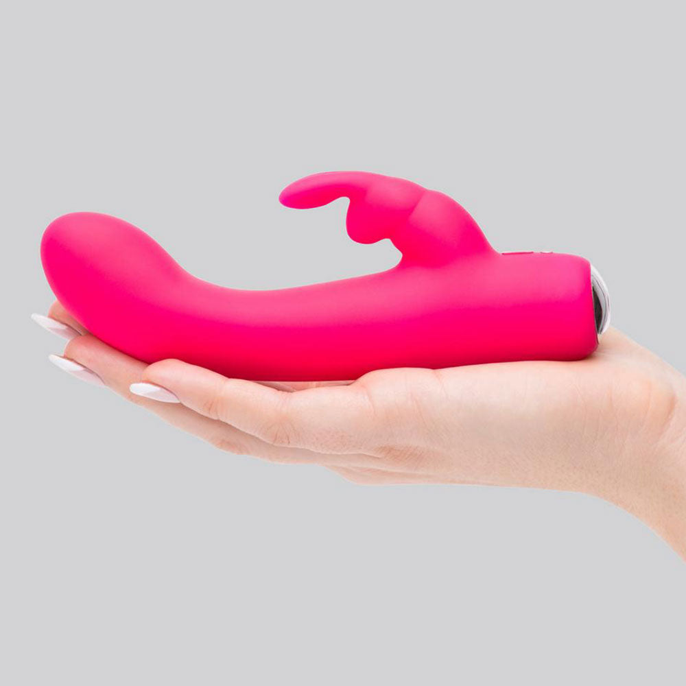 Happy Rabbit Mini Rechargeable Waterproof Silicone Rabbit Vibrator with Curved G-Spot Tip Secondary image