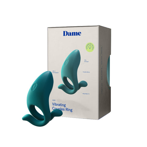 Dame Hug Vibrating Couples Ring – Adjustable Fit Vibrator for Partnered Stimulation Default Title > Cock Ring > Vibrating