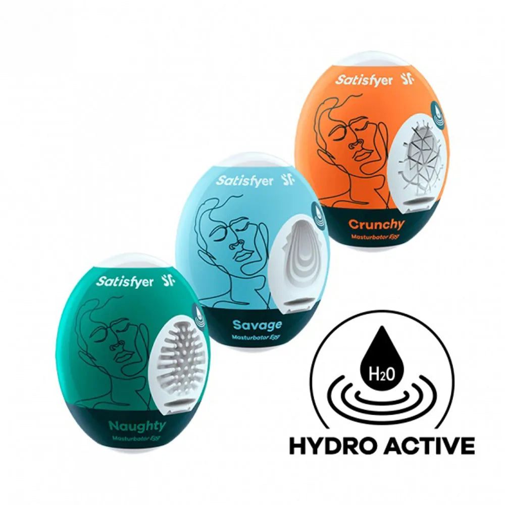 Satisfyer Masturbator Eggs Mixed 3 Pack Stroker Sleeves - Masturbator Sleeve Set > Sex Toys For Men > Masturbators Cup