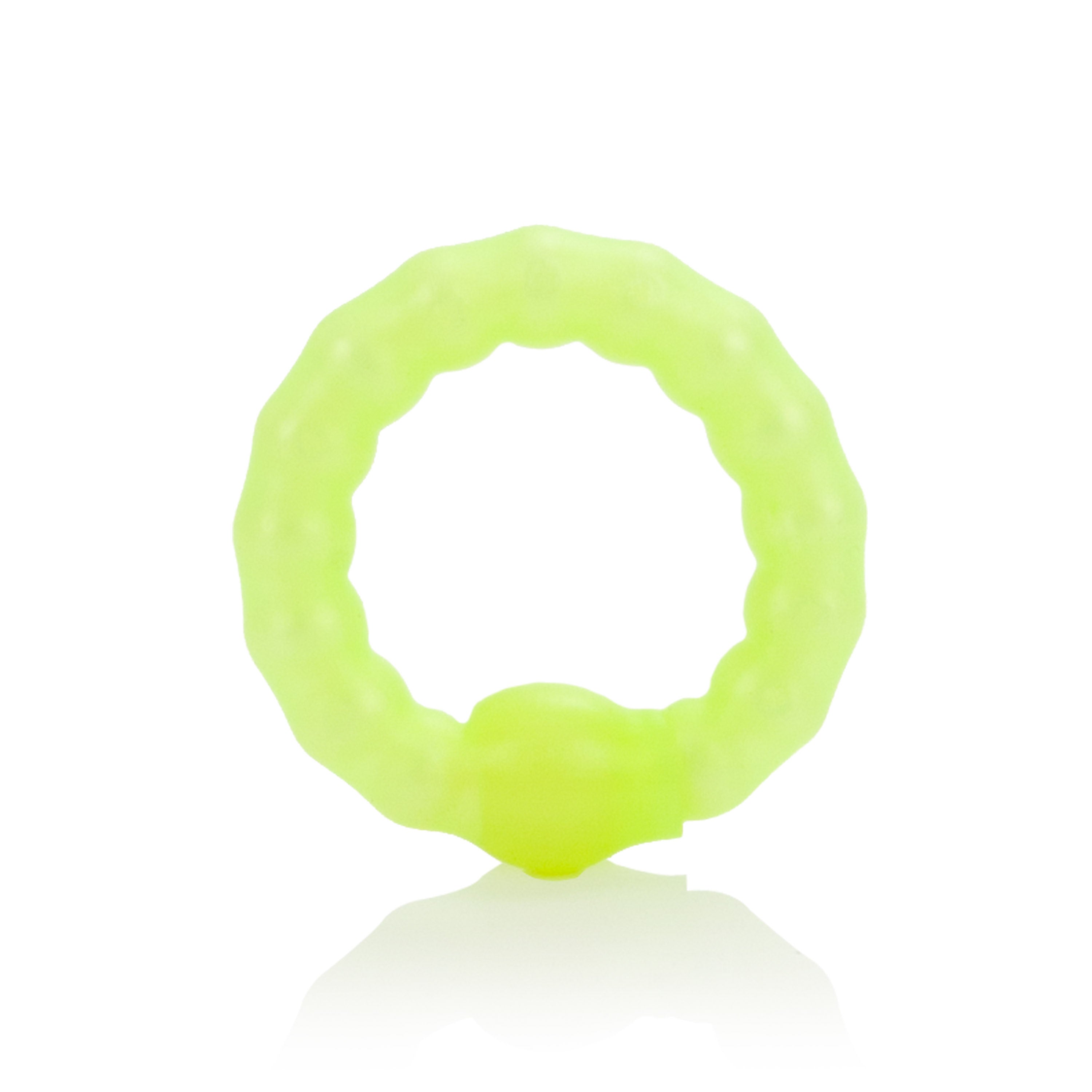 CalExotics Pearl Beaded Stretch Ring with Stimulating Beads – Prolong Ring for Men > Cock Ring > Single Main image