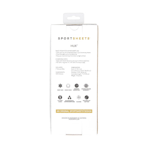 Sportsheets Merge Collection Hux 7 Inch Solid Silicone Dildo with Suction Cup > Dildos > Neutral Dildos