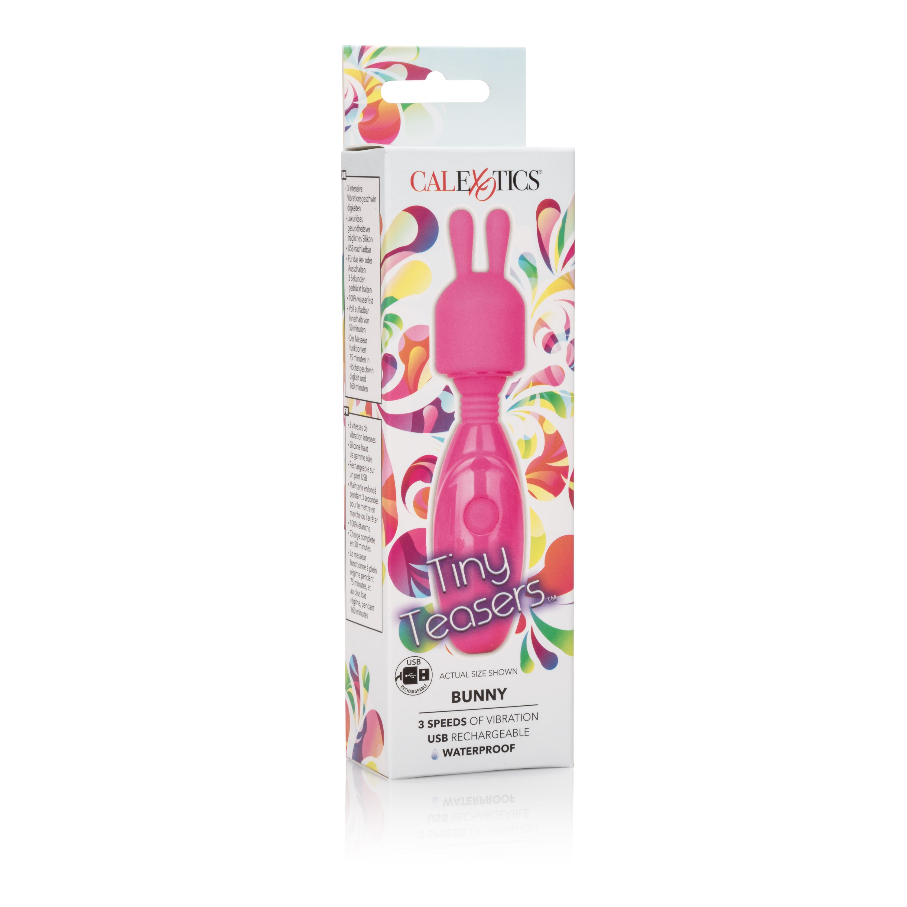 Tiny Teasers Bunny Vibrator Rechargeable Mini Travel Wand Vibrator > Sex Toys For Ladies > Clitoral Vibrators and Stimulators