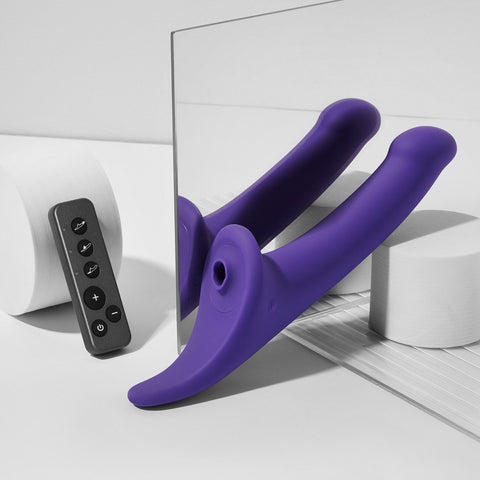 Strap On Me Multi Orgasm Dildo Medium Black Transparent – Body-Safe Material Dildo Strap On Me