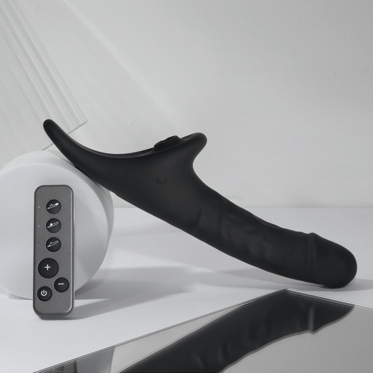 Strap On Me Multi Orgasm Medium Realistic Silicone Dildo Black Transparent Sex Toy > Dildos > Realistic Dildos