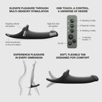 Strap On Me Multi Orgasm Dildo Medium Black Transparent – Body-Safe Material Dildo > Sex Toys For Men > Penis Sleeves