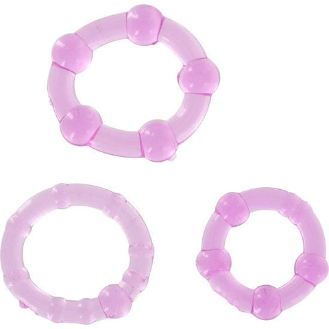 Seven Creations Set of Three Silicone Penis Rings Kit > Cock Ring > Sets