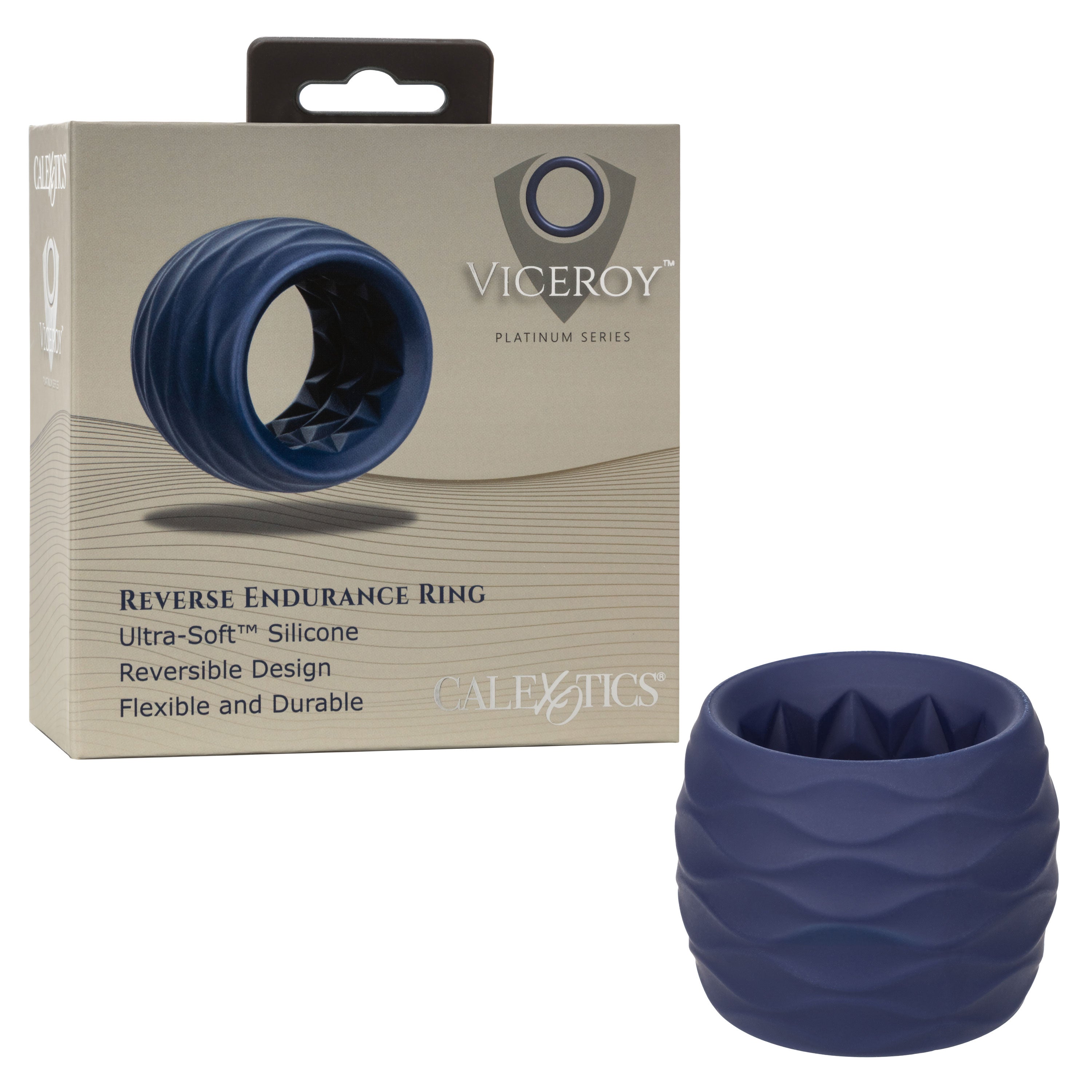 Viceroy Reverse Endurance (Silicone) – Dual Texture Stretchy Cock Ring > Cock Ring > Single