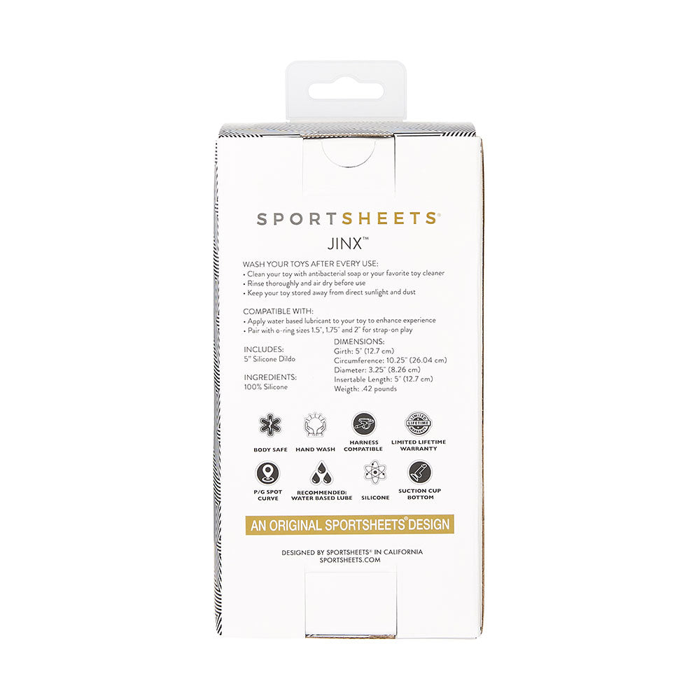 Sportsheets Merge Collection Jinx – 5 Inch Solid Silicone Dildo with Suction Cup > Dildos > Slim Dildos