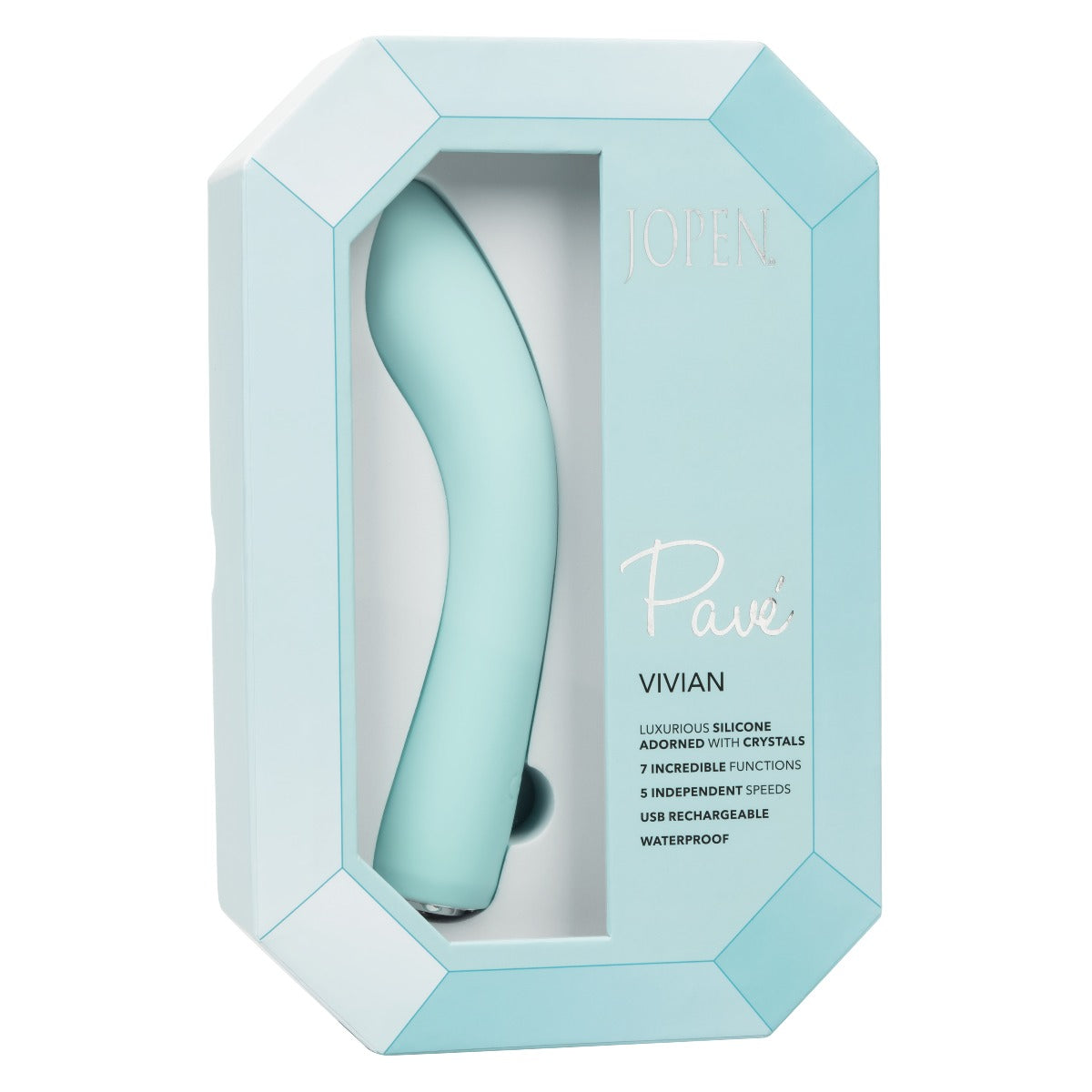 Pave By Jopen Vivian – Silk Wand Massager with Crystal Adornments and 35 Vibration Settings > Vibrators > Standard Vibrators