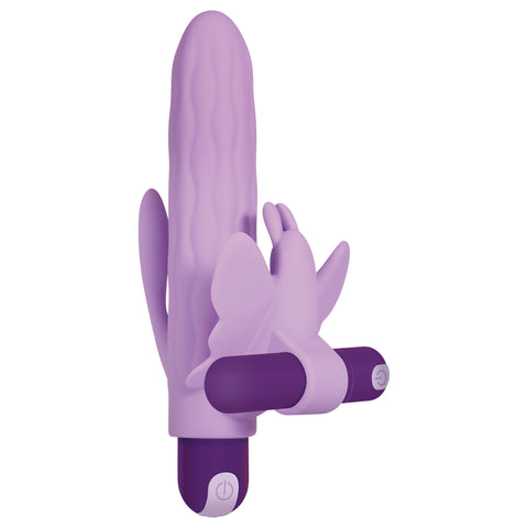 Evolved Lilac Desires Silicone Rechargeable Butterfly Kit (Lilac) – Silicone Vibrator Kit > Sex Toys > Sex Kits