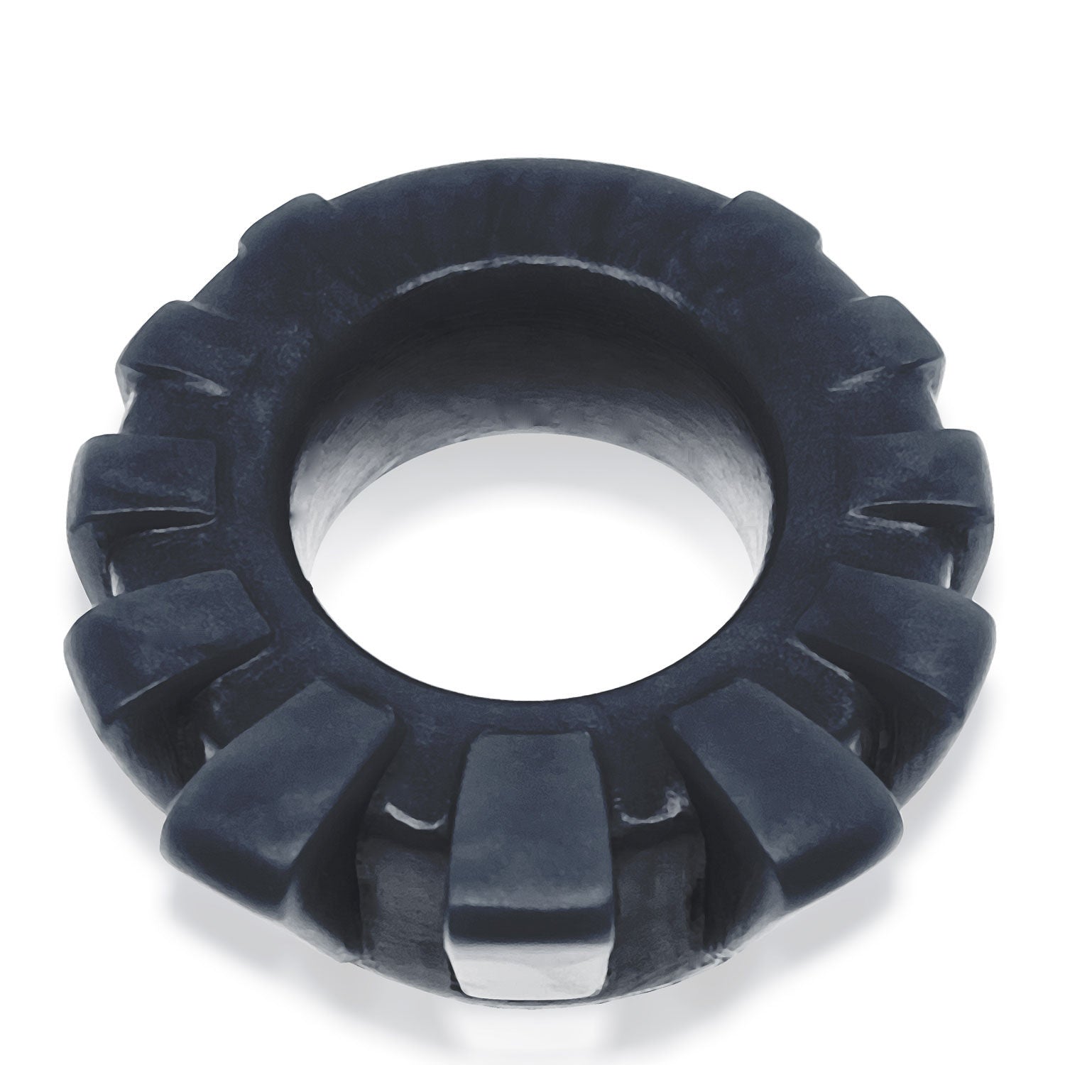 Cock-Lug Lugged Cockring - Black Black COCK RINGS