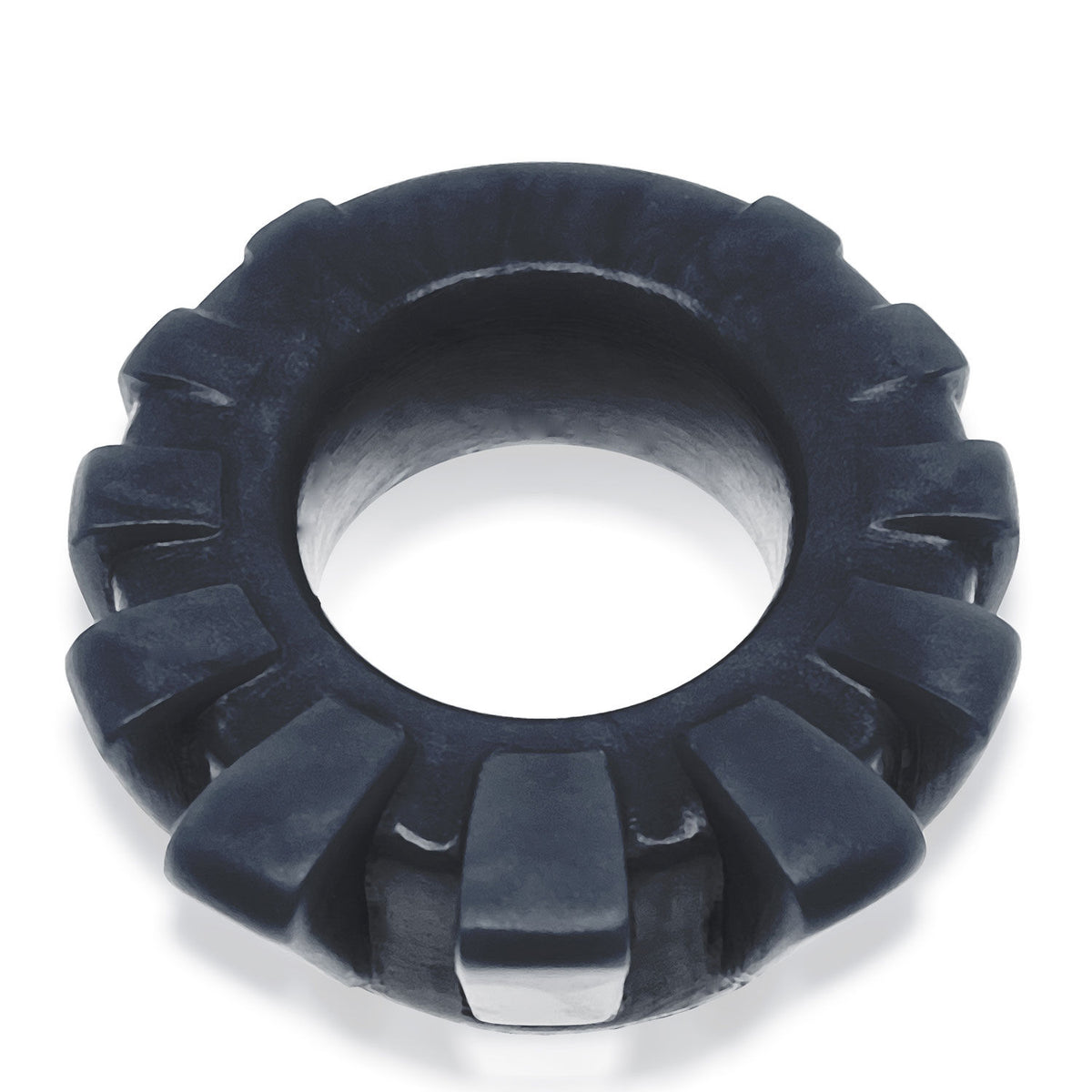 Cock-Lug Lugged Cockring - Black Black COCK RINGS